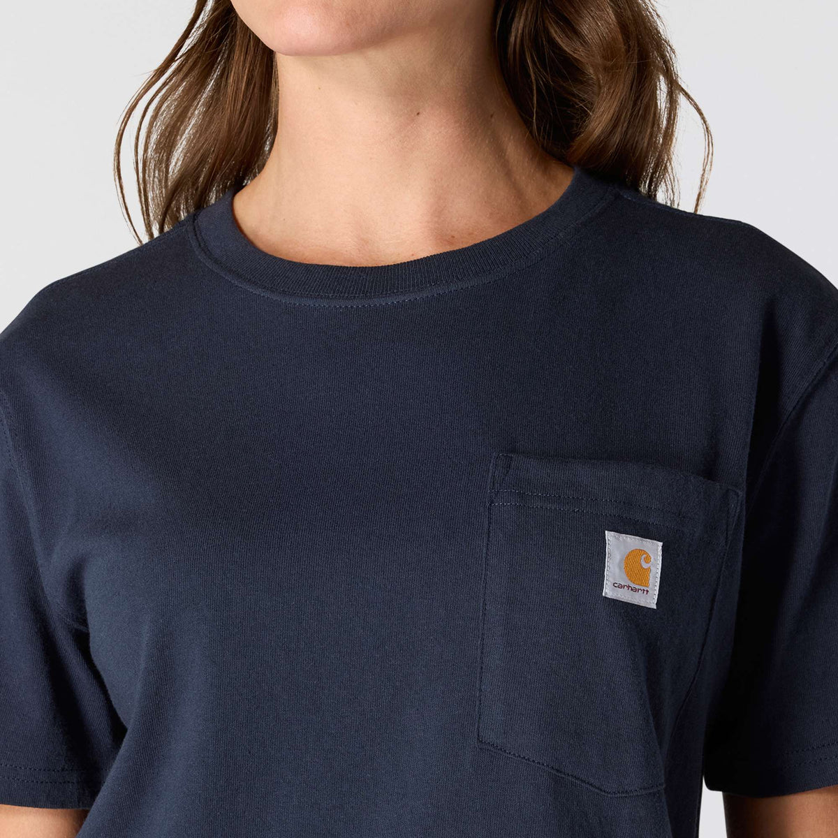Carhartt Iconic Womens K87 Workwear Pocket T Shirt - Navy