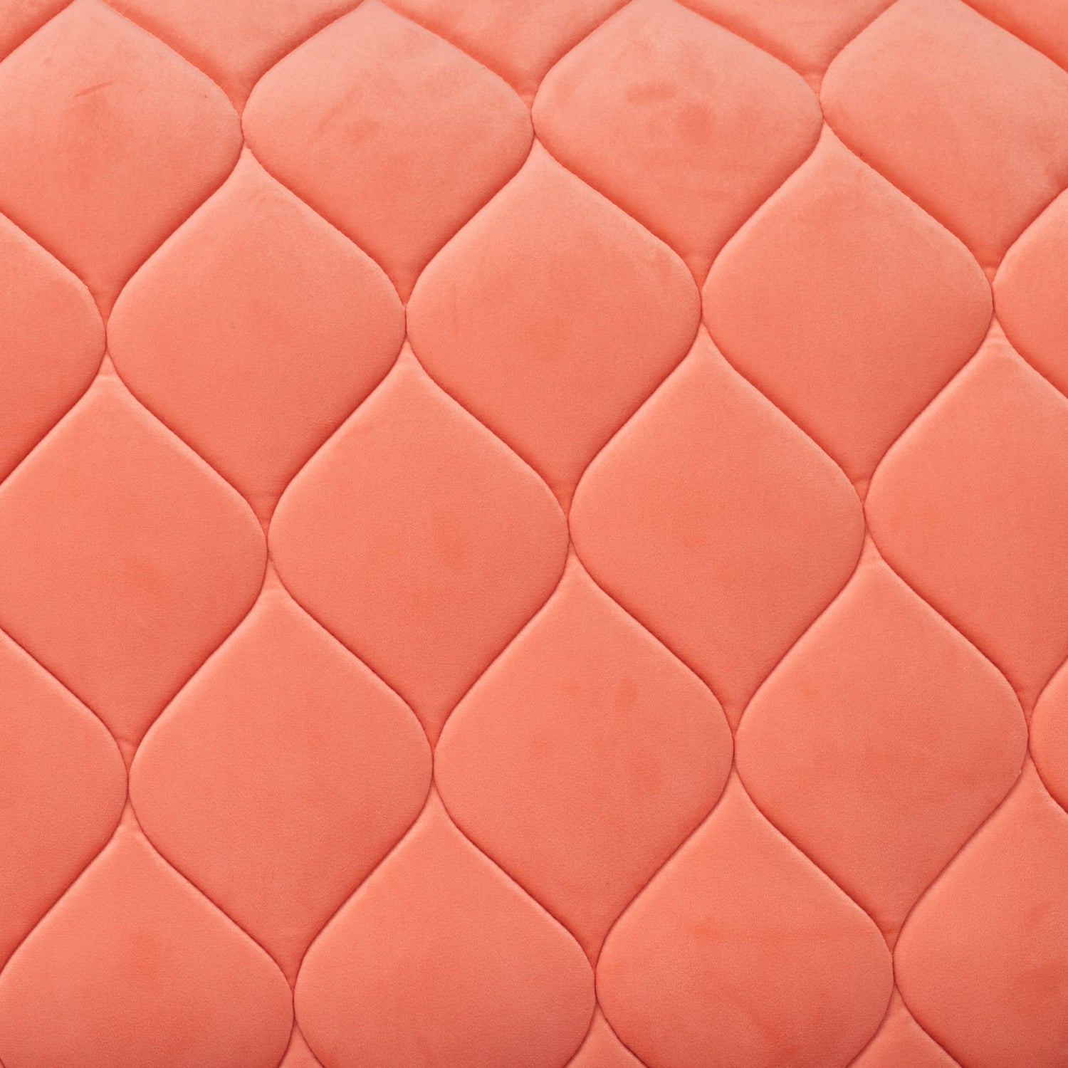 Coral - velvet fabric detail