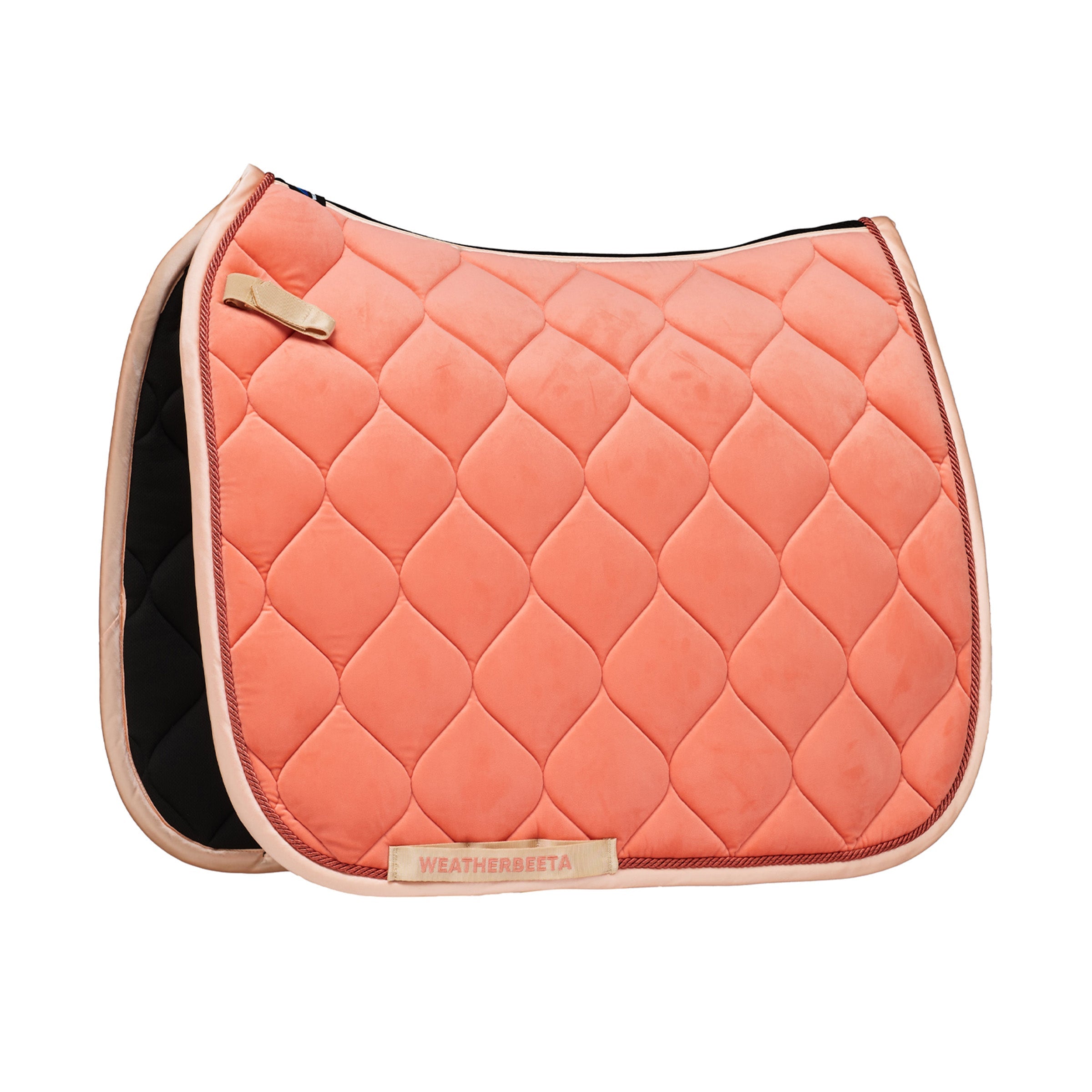Weatherbeeta Velvet Dressage Saddle Pad in Coral