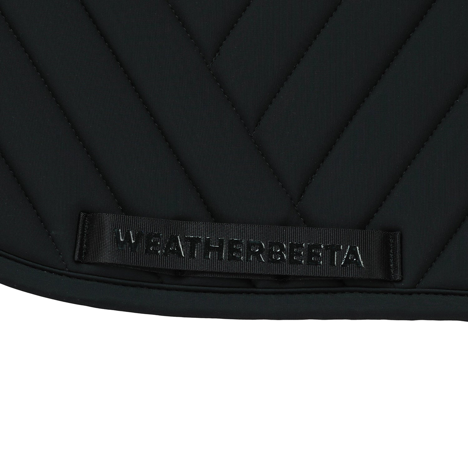 Black - girth strap keeper detail