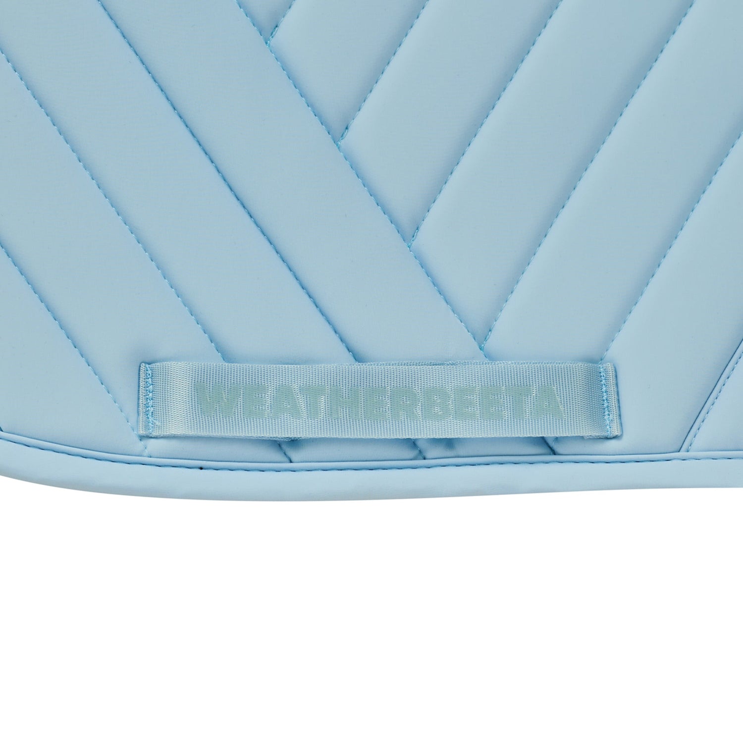 Mist Blue - girth strap keeper detail
