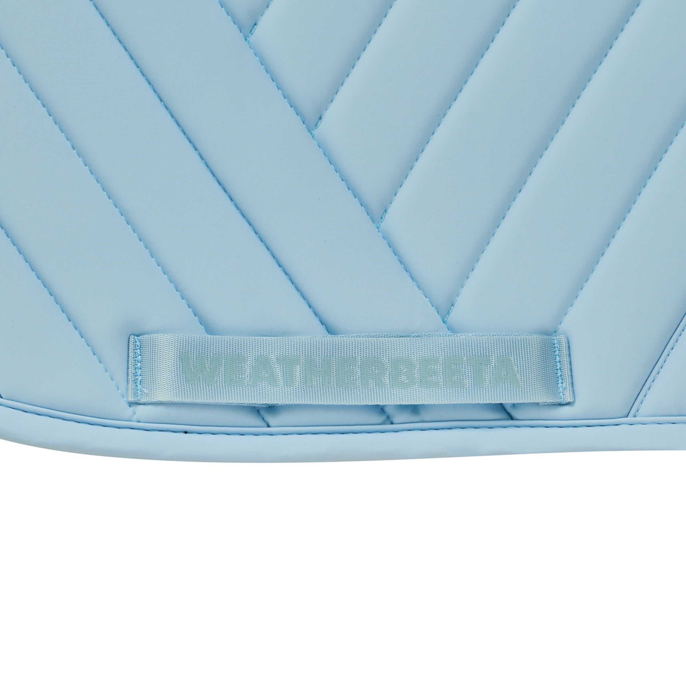 Mist Blue - girth strap keeper detail
