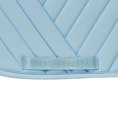 Mist Blue - girth strap keeper detail
