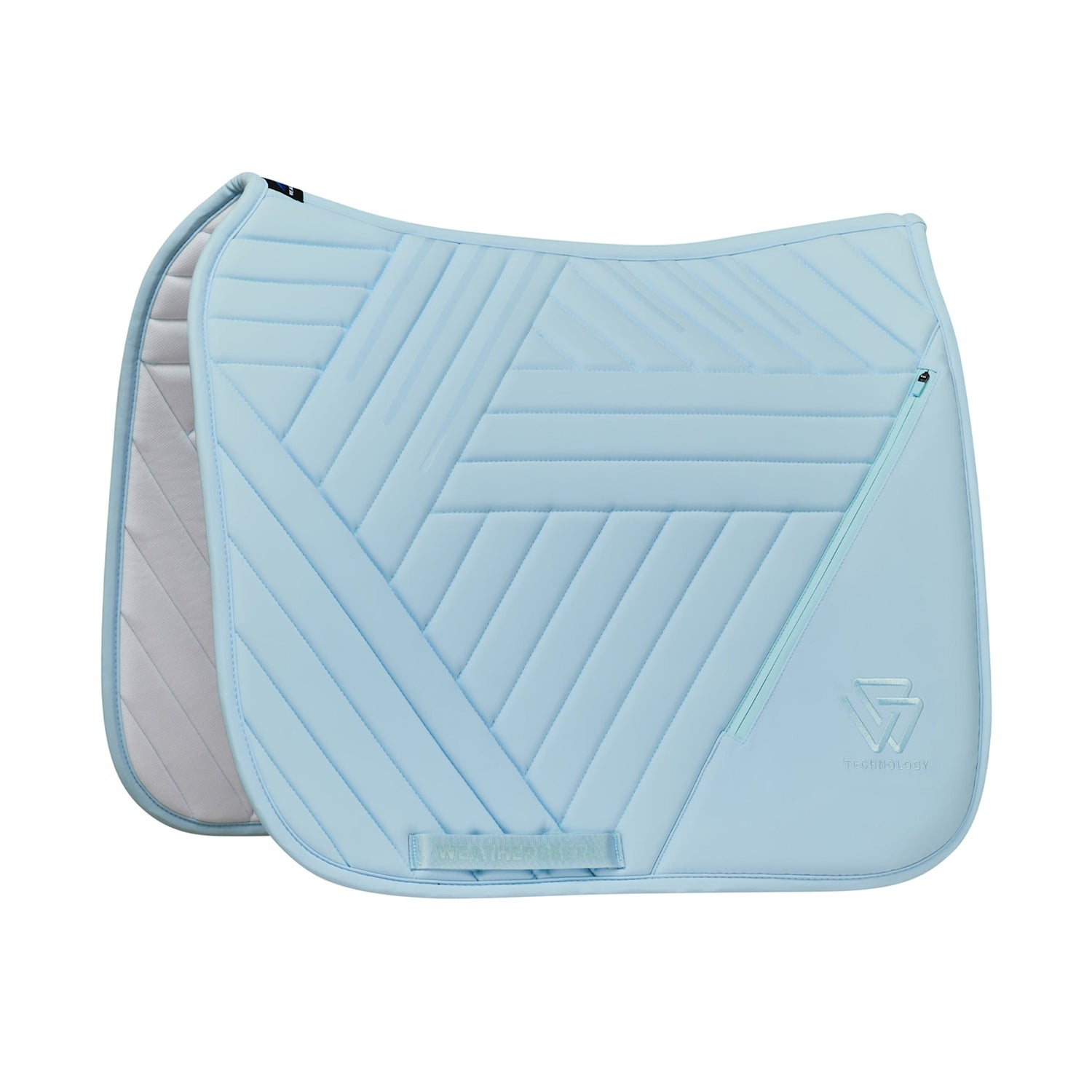 Weatherbeeta Softshell Pro Grip Dressage Saddle Pad in Mist Blue