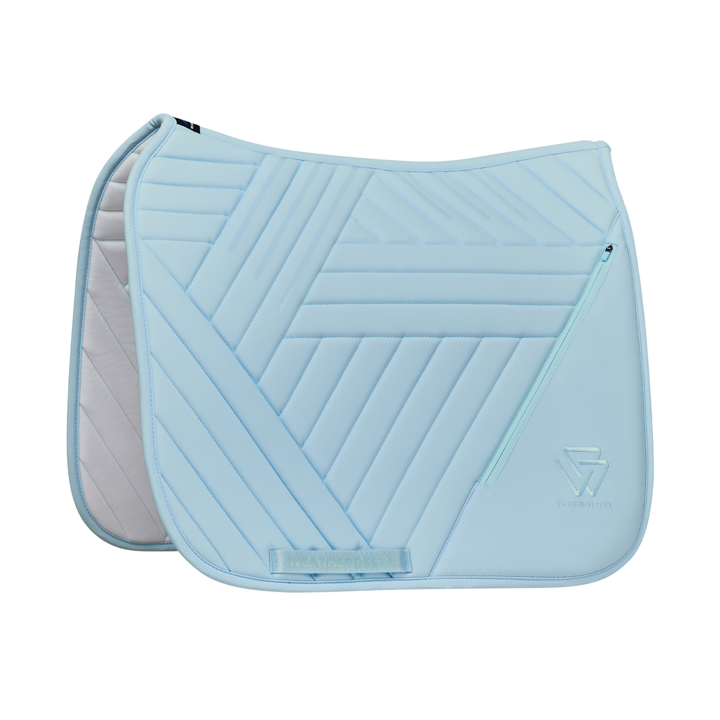 Weatherbeeta Softshell Pro Grip Dressage Saddle Pad in Mist Blue