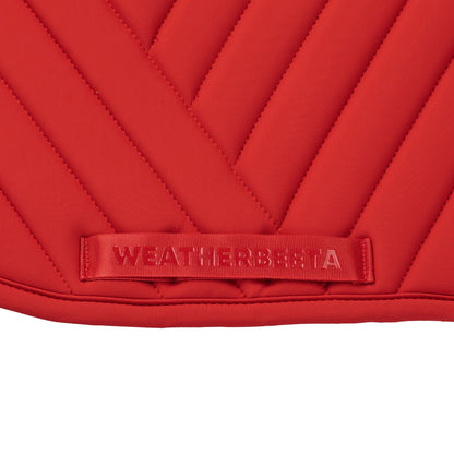 Red - girth strap keeper detail