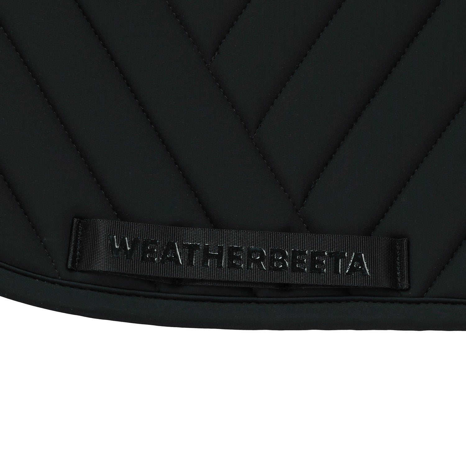 Black - girth strap keeper detail