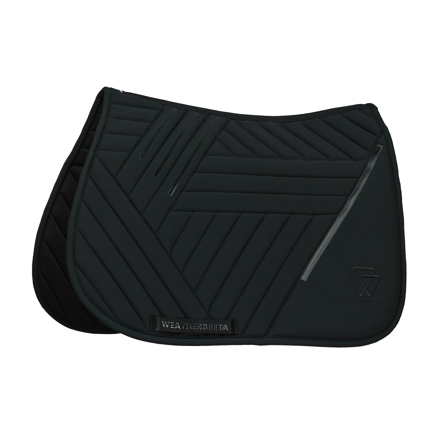 Weatherbeeta Softshell Pro Grip Euro Jump Saddle Pad in Black