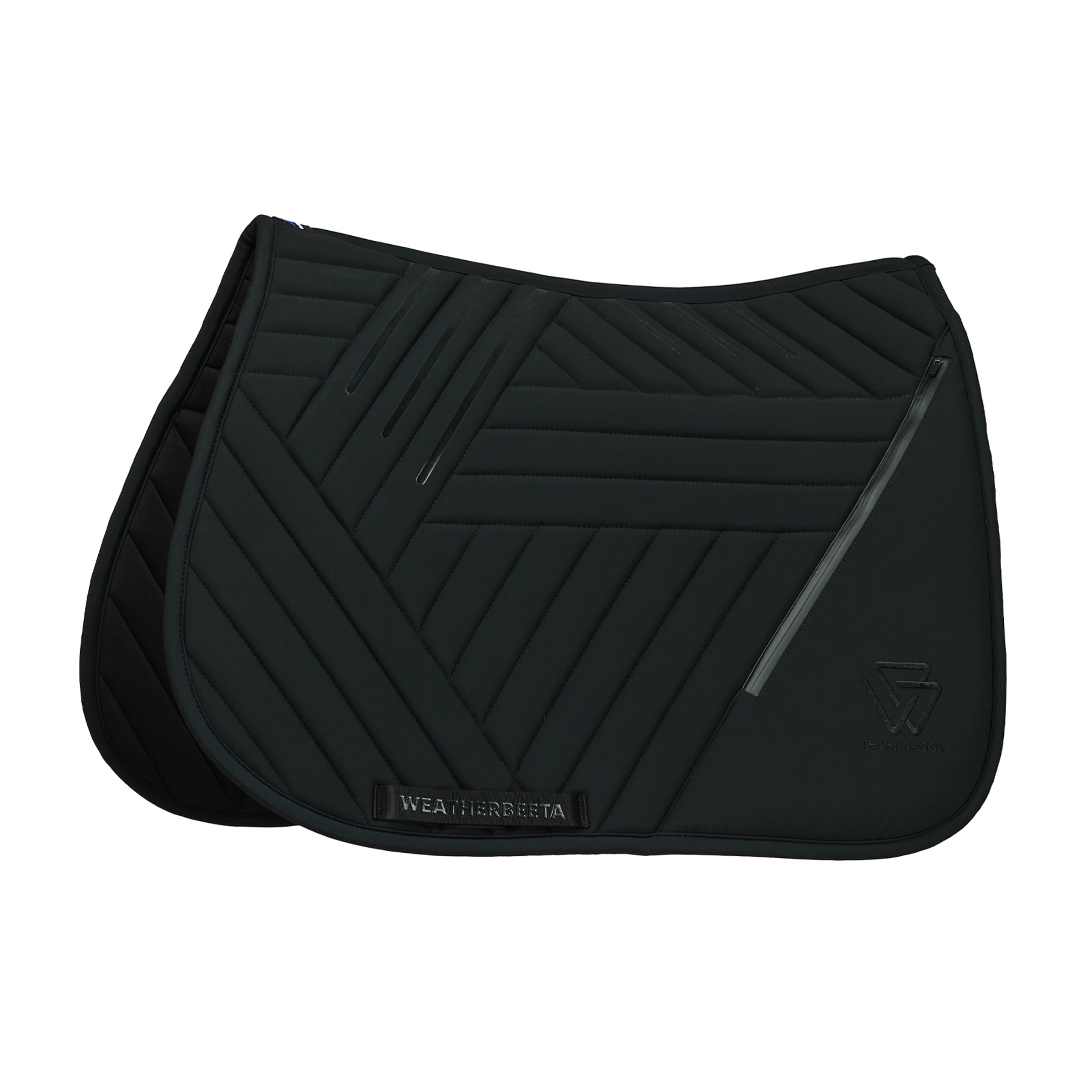 Weatherbeeta Softshell Pro Grip Euro Jump Saddle Pad in Black