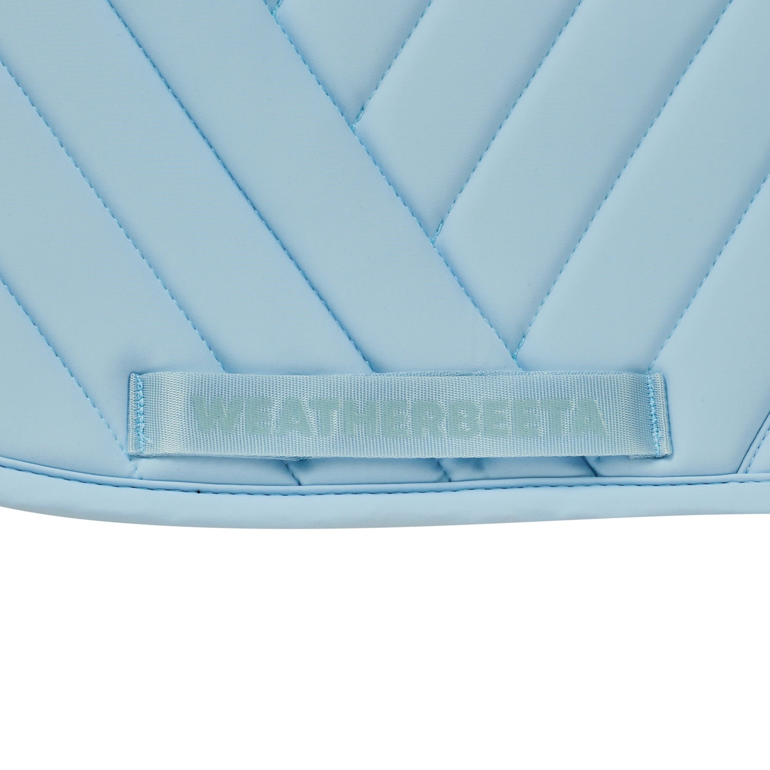 Mist Blue - girth strap keeper detail