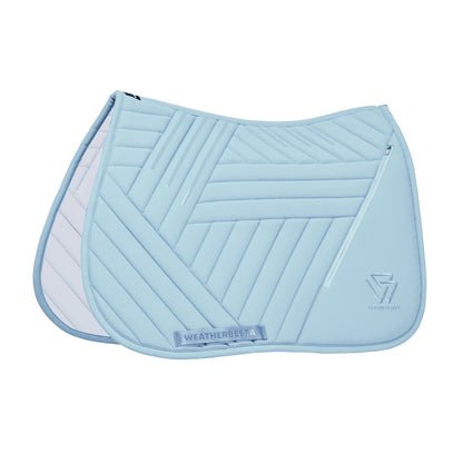 Weatherbeeta Softshell Pro Grip Euro Jump Saddle Pad in Mist Blue