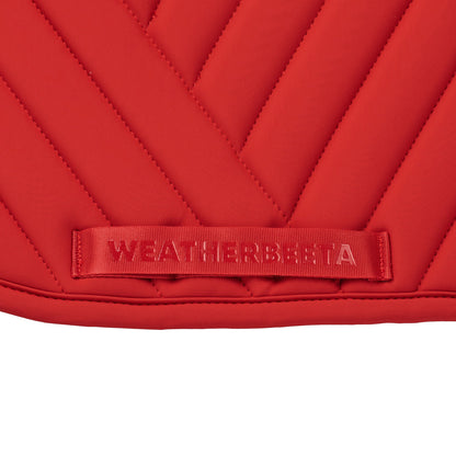 Red - girth strap keeper detail