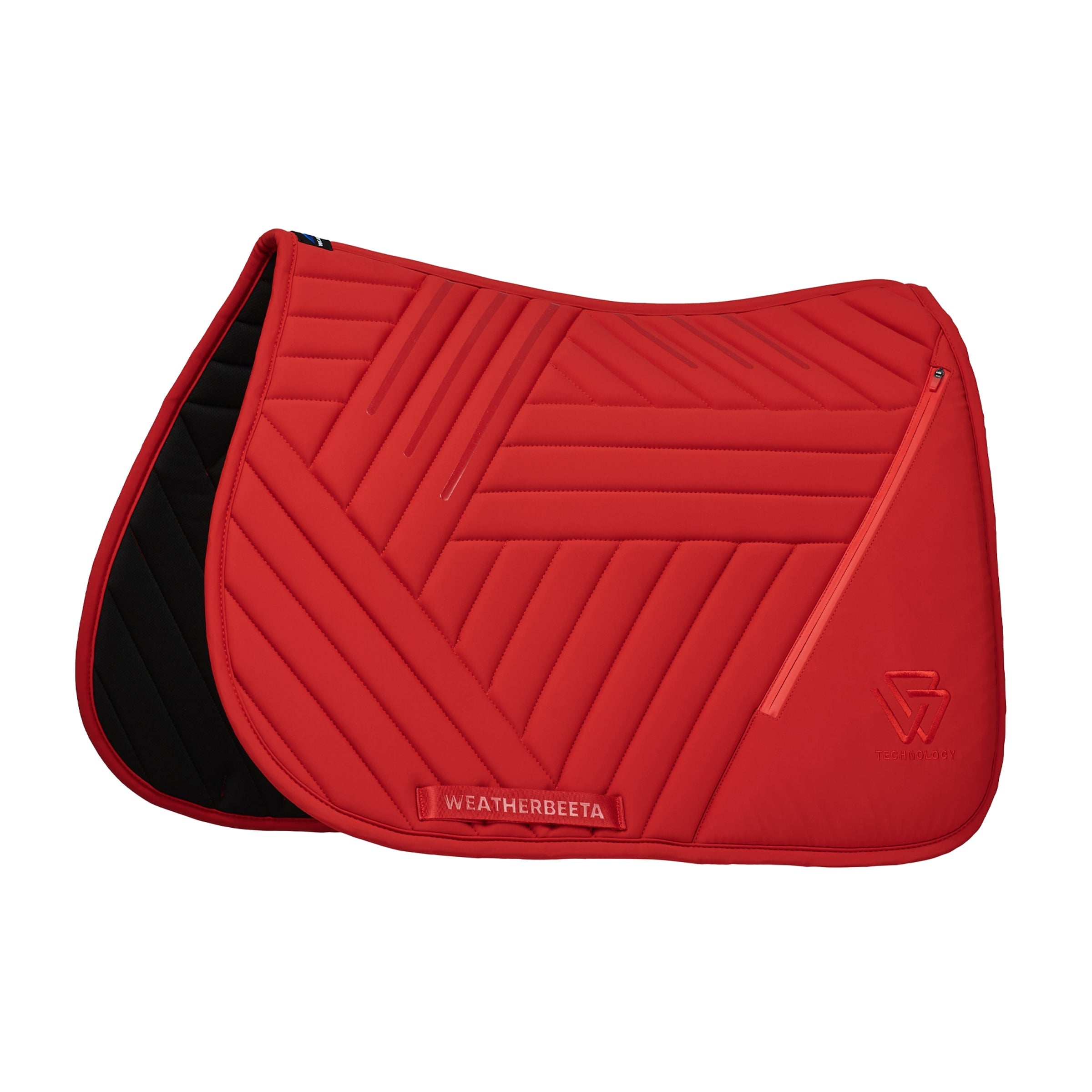 Weatherbeeta Softshell Pro Grip Euro Jump Saddle Pad in Red
