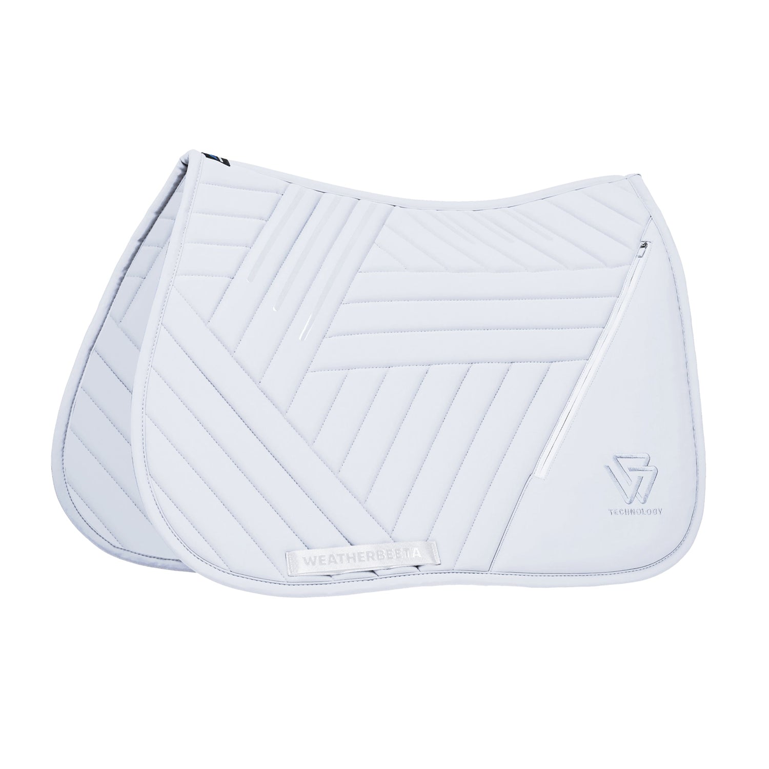 Weatherbeeta Softshell Pro Grip Euro Jump Saddle Pad in White