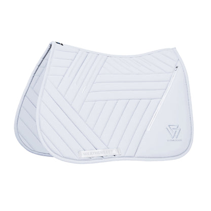 Weatherbeeta Softshell Pro Grip Euro Jump Saddle Pad in White