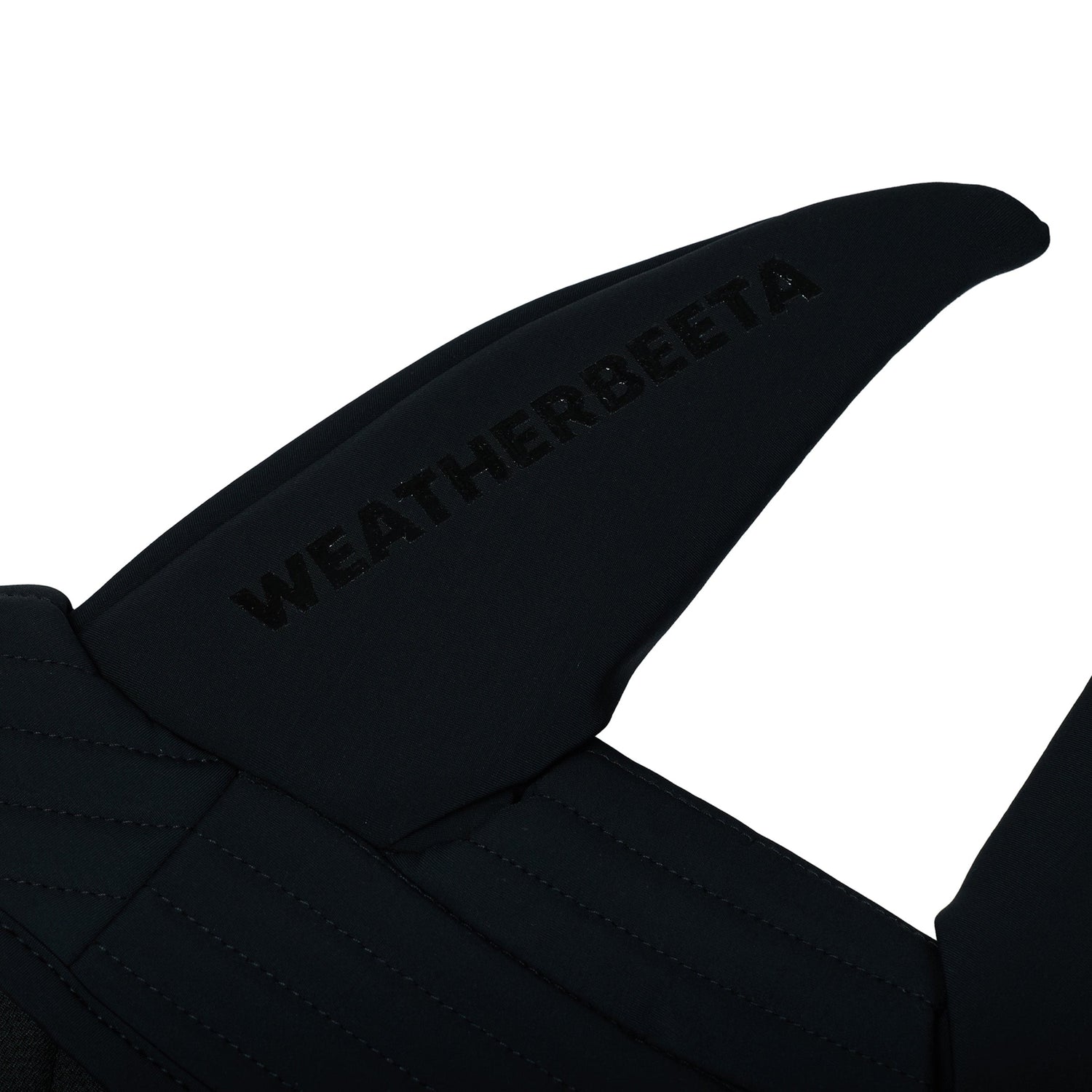 Weatherbeeta Softshell Quilted Ear Bonnet in Black - alternate view