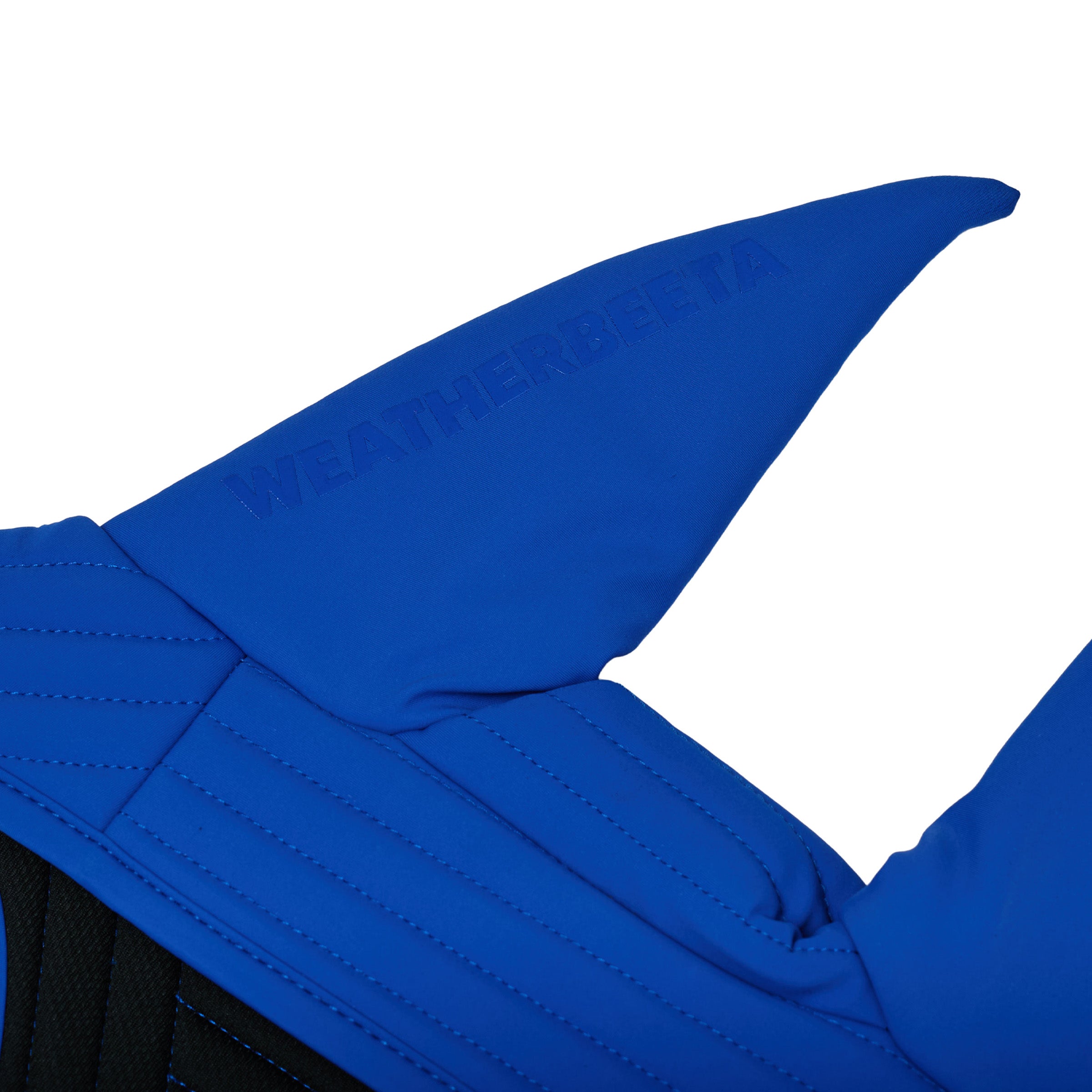 Weatherbeeta Softshell Quilted Ear Bonnet in Cobalt - alternate view