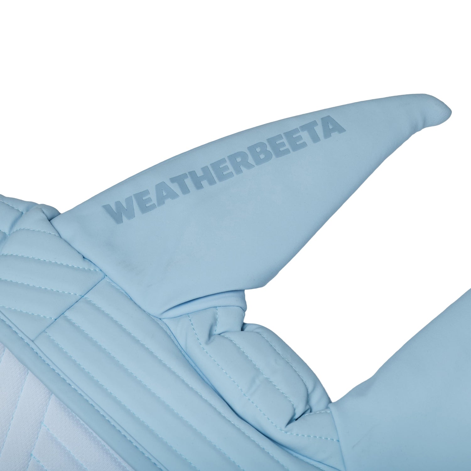 Weatherbeeta Softshell Quilted Ear Bonnet in Mist Blue - alternate view
