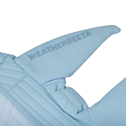 Weatherbeeta Softshell Quilted Ear Bonnet in Mist Blue - alternate view