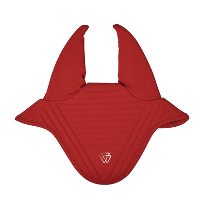 Weatherbeeta Softshell Quilted Ear Bonnet in Red