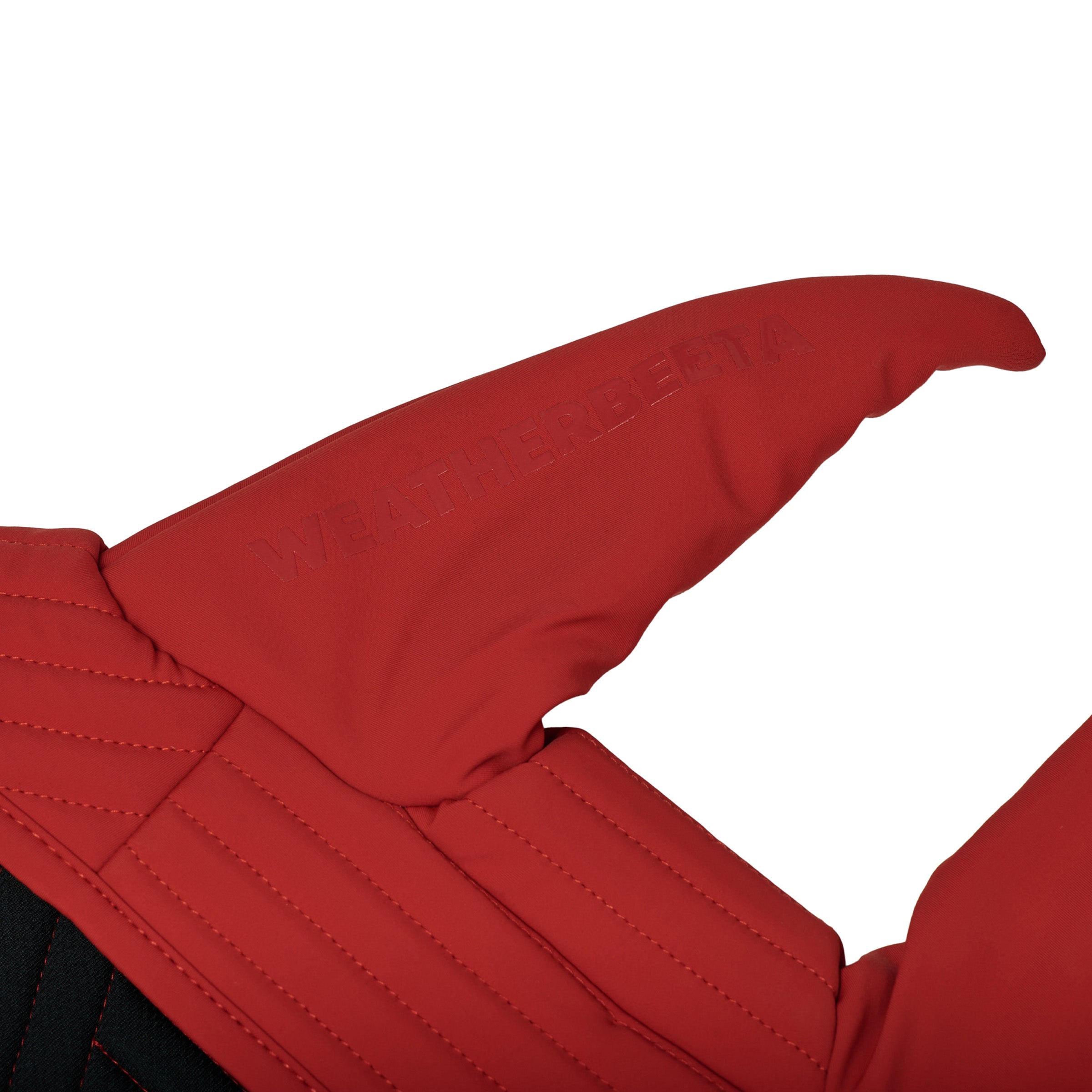 Weatherbeeta Softshell Quilted Ear Bonnet in Red - alternate view