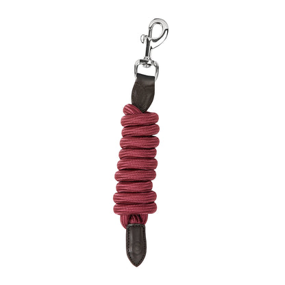 Dublin Leather Rope Lead - Burgundy/Brown
