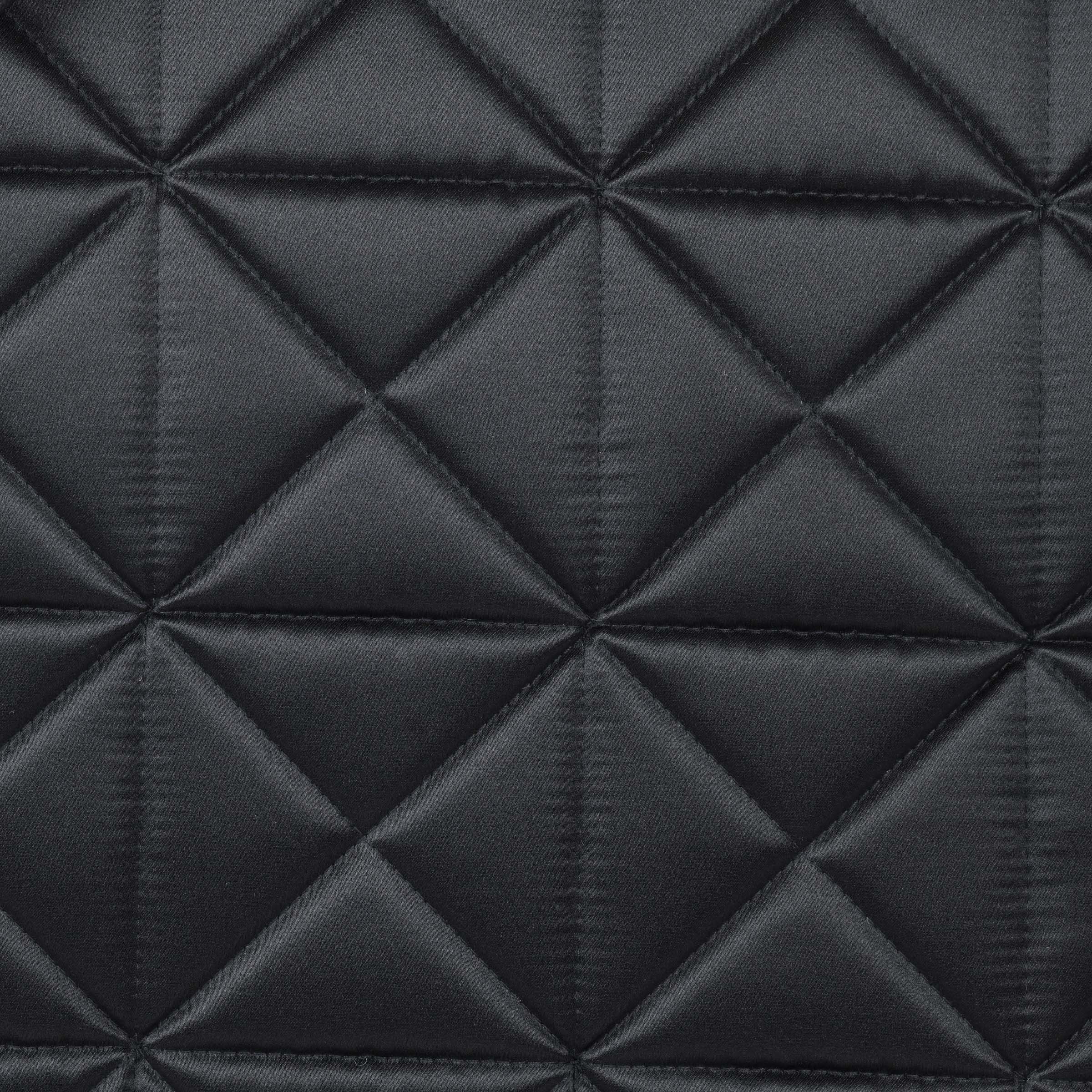 Black - satin fabric detail