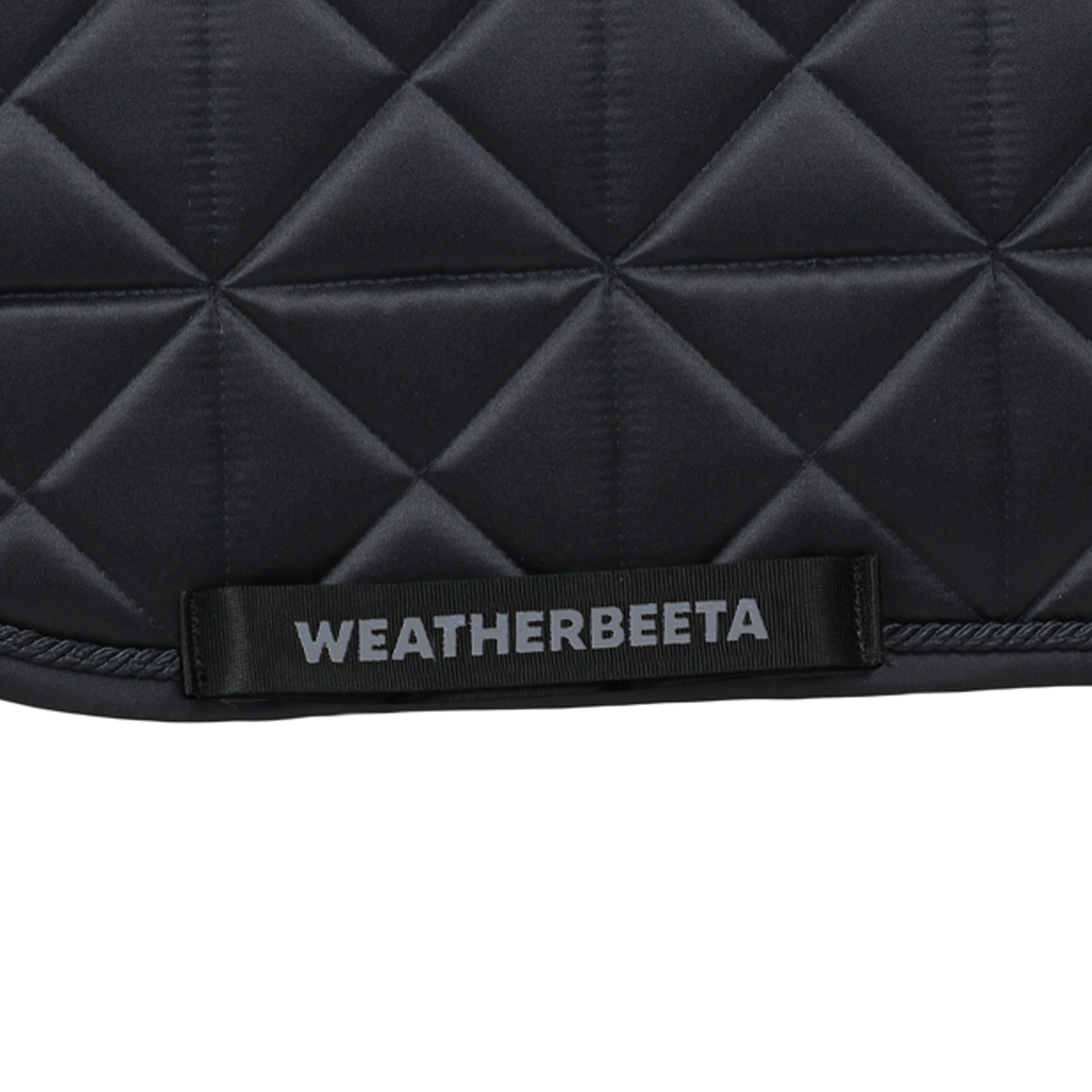 Black - girth strap keeper detail