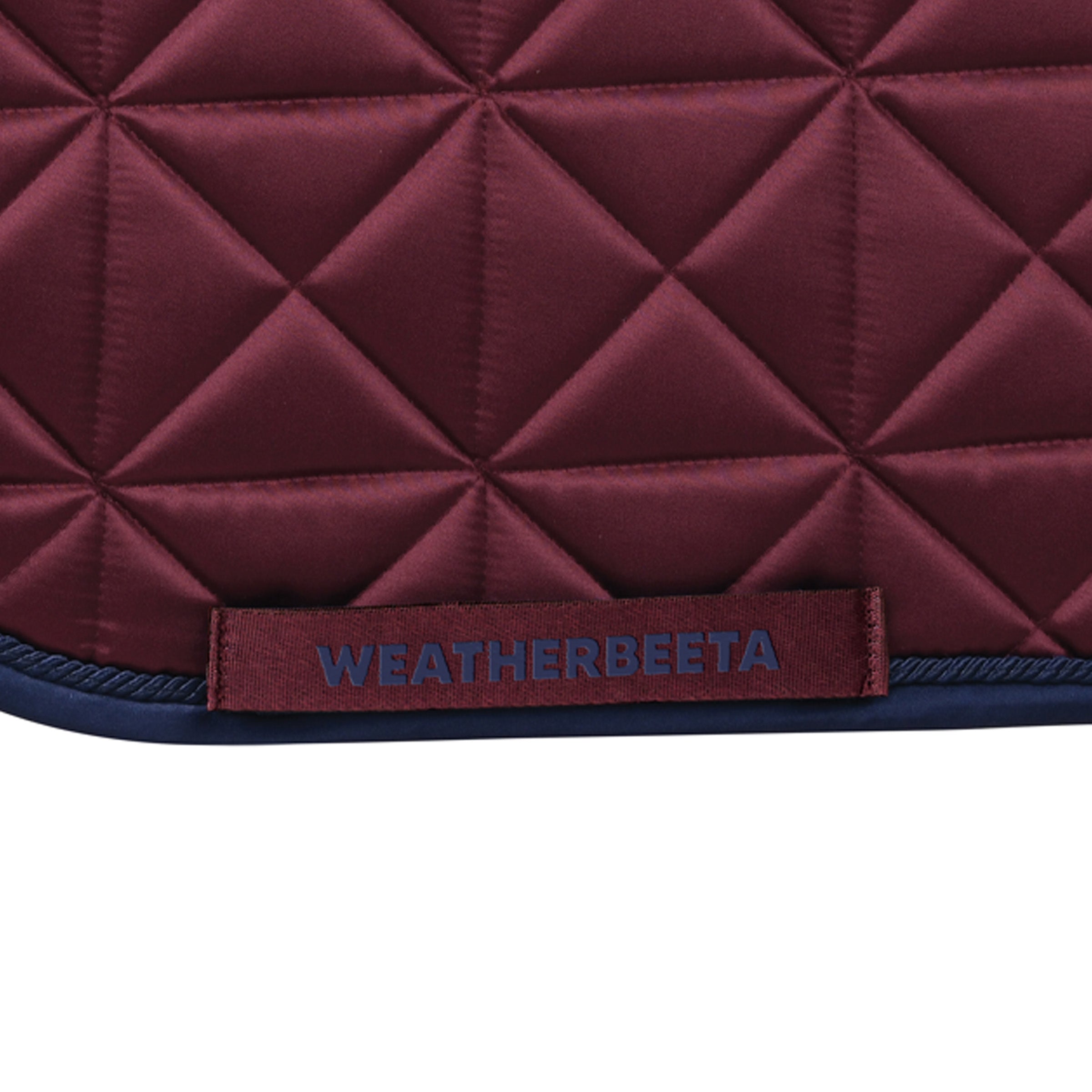 Burgundy - girth strap keeper detail