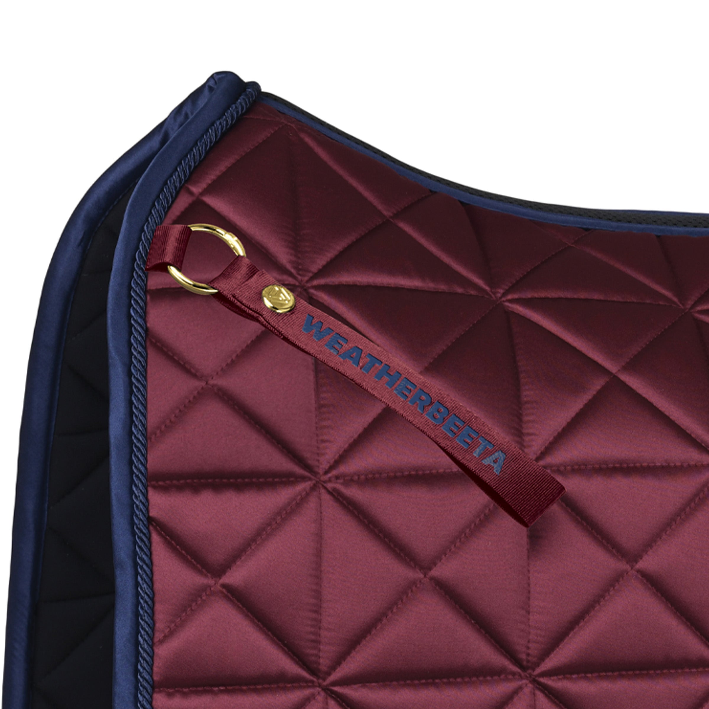Burgundy - girth strap detail