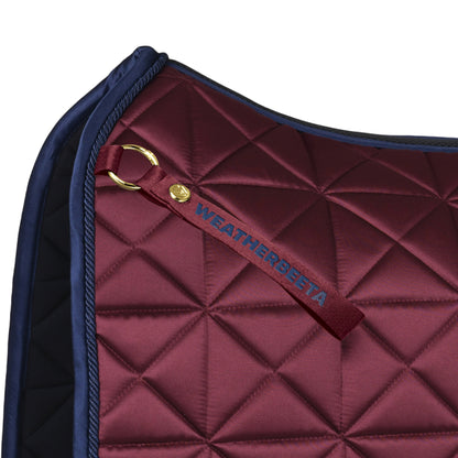 Burgundy - girth strap detail
