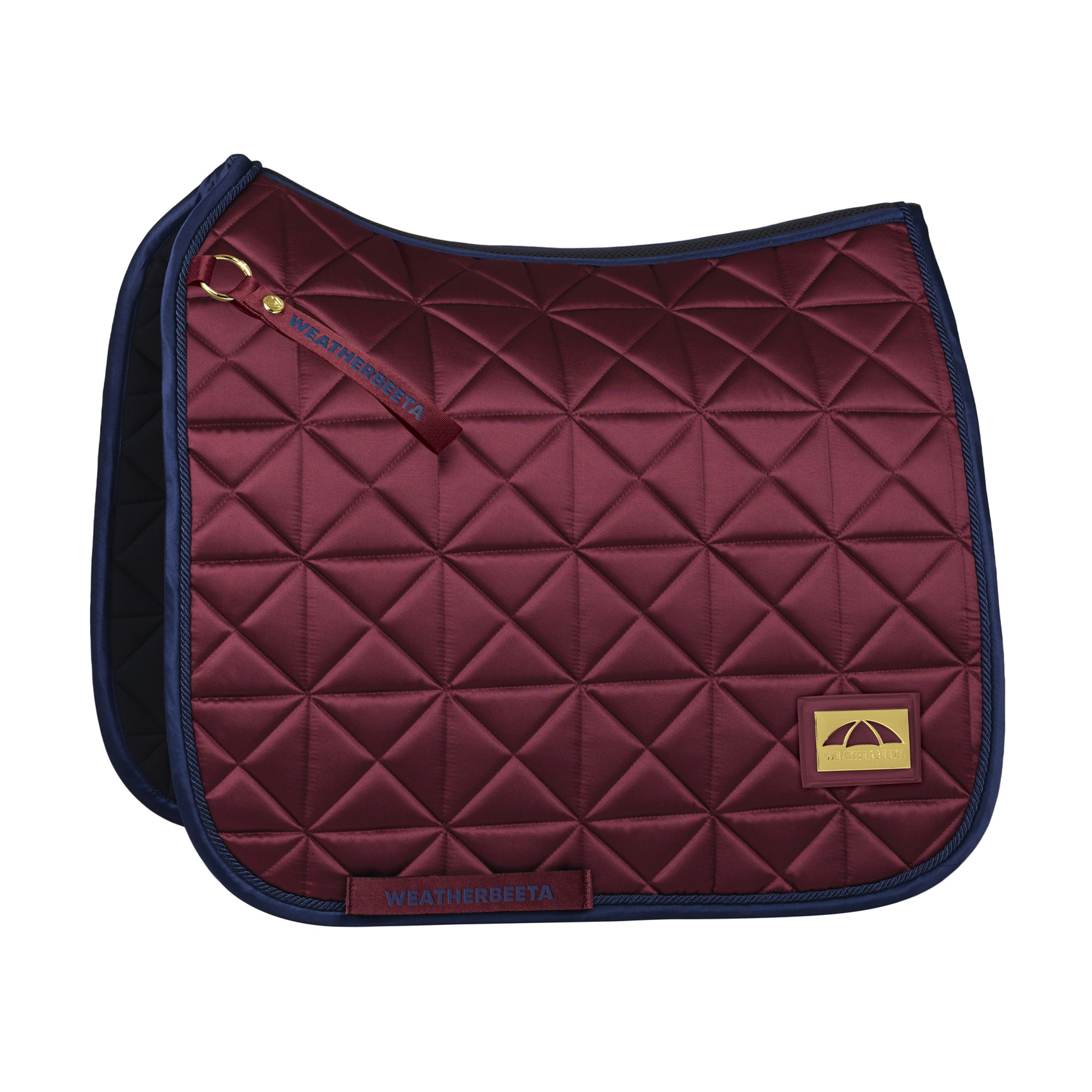 Weatherbeeta Satin Pro Air-Tec Dressage Saddle Pad in Burgundy