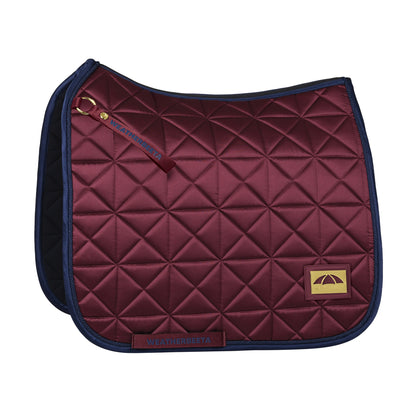 Weatherbeeta Satin Pro Air-Tec Dressage Saddle Pad in Burgundy