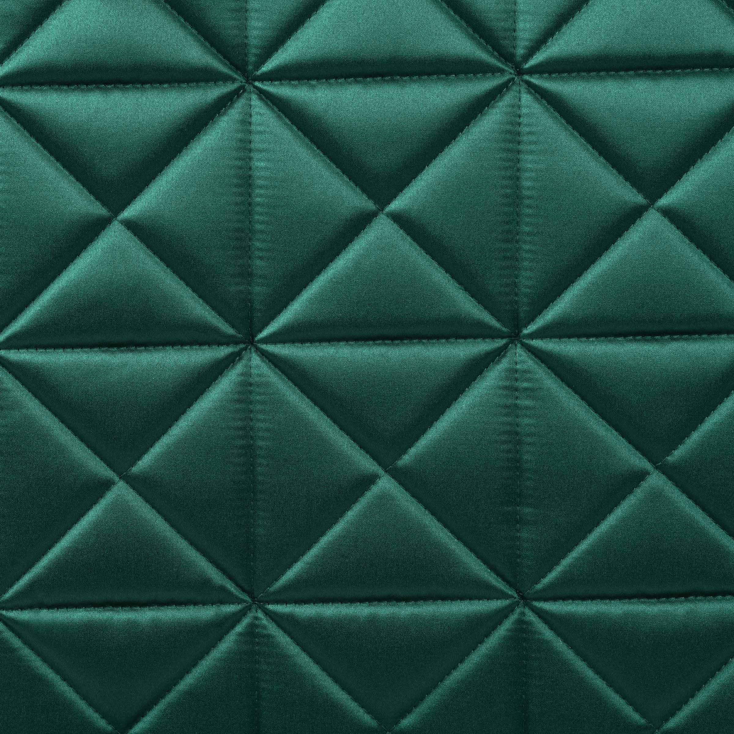 Forest Green - satin fabric detail
