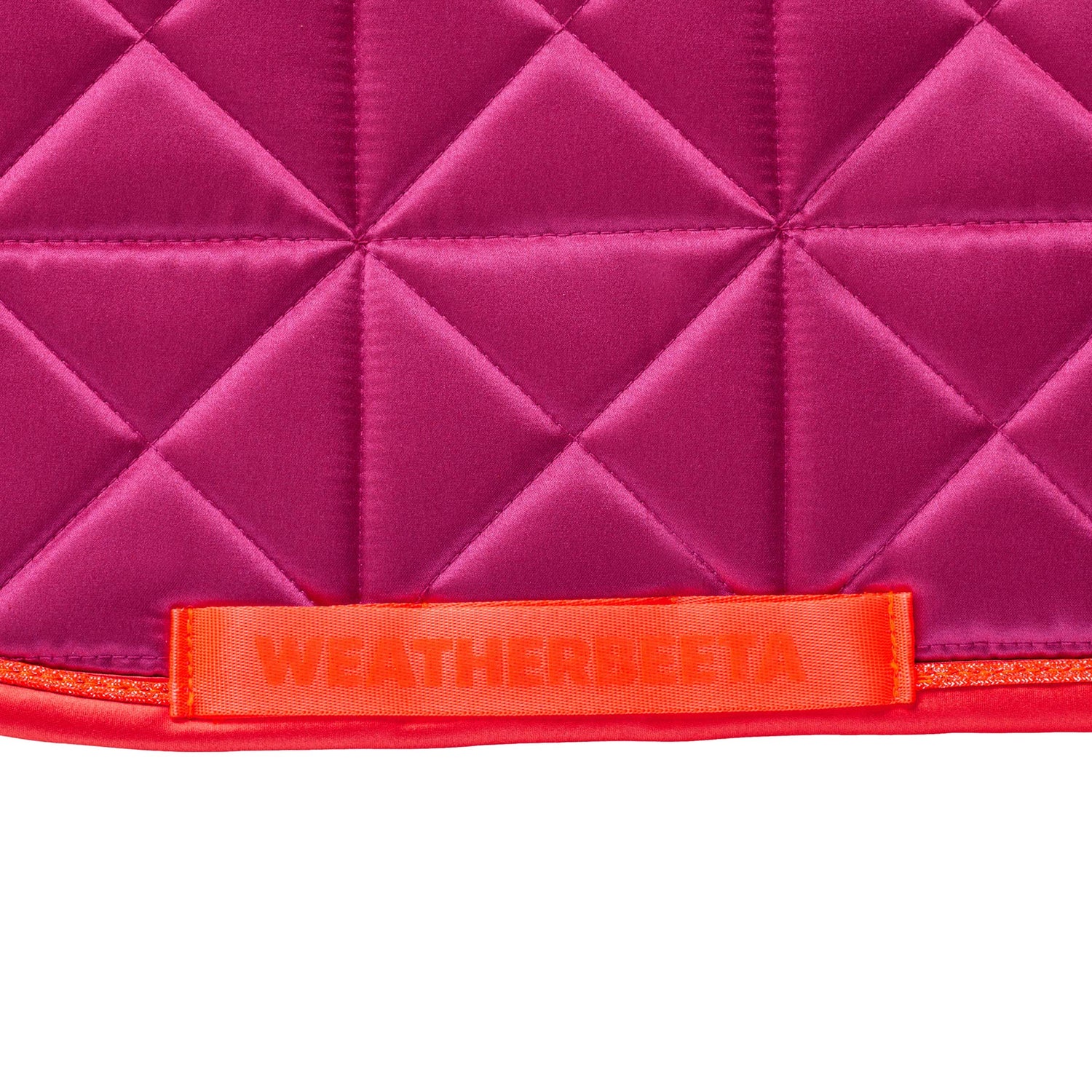 Magenta - girth strap keeper detail