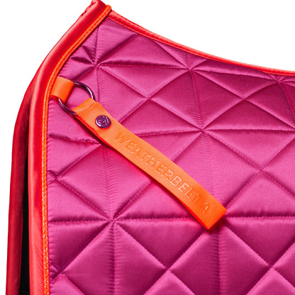 Magenta - girth strap detail