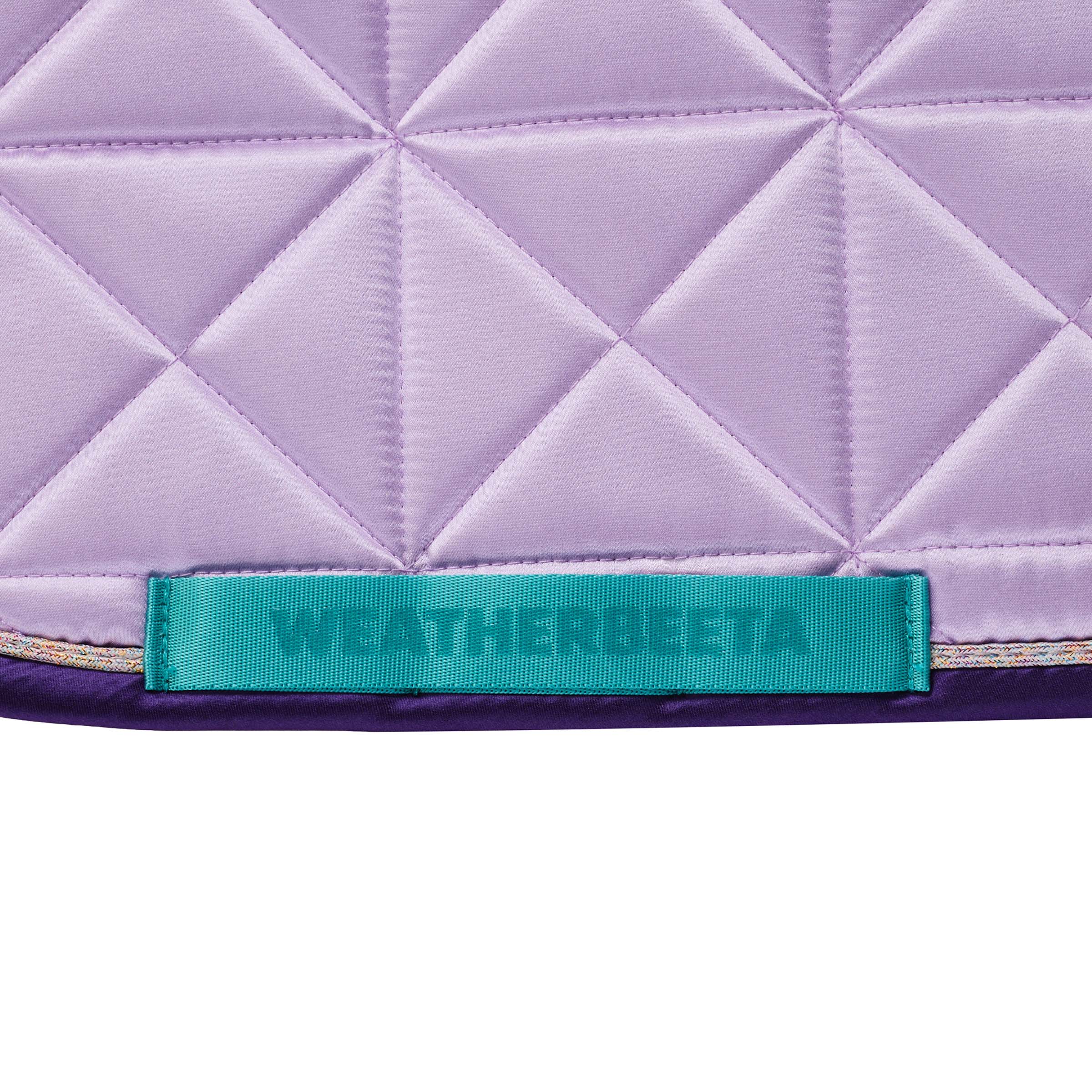 Purple - girth strap keeper detail