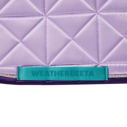 Purple - girth strap keeper detail
