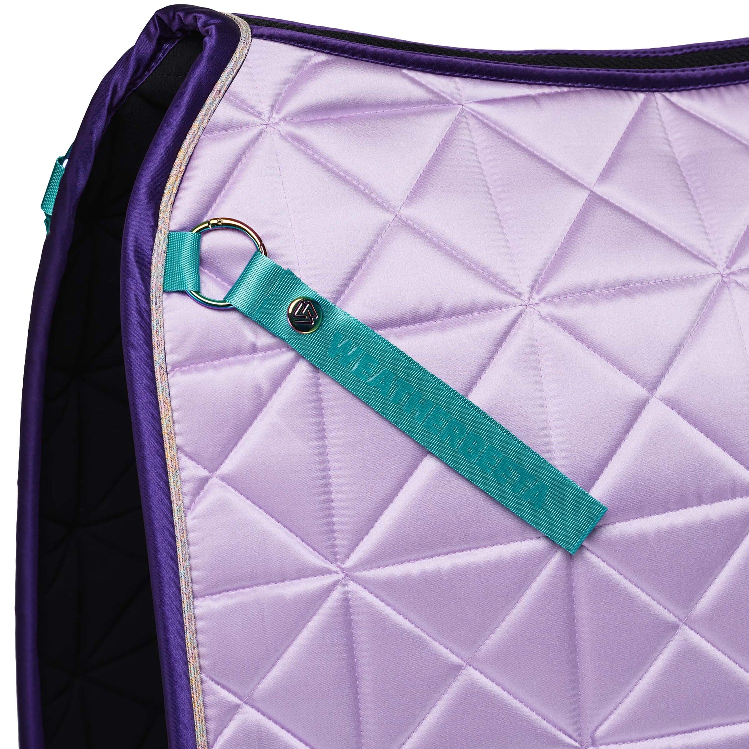 Purple - girth strap detail