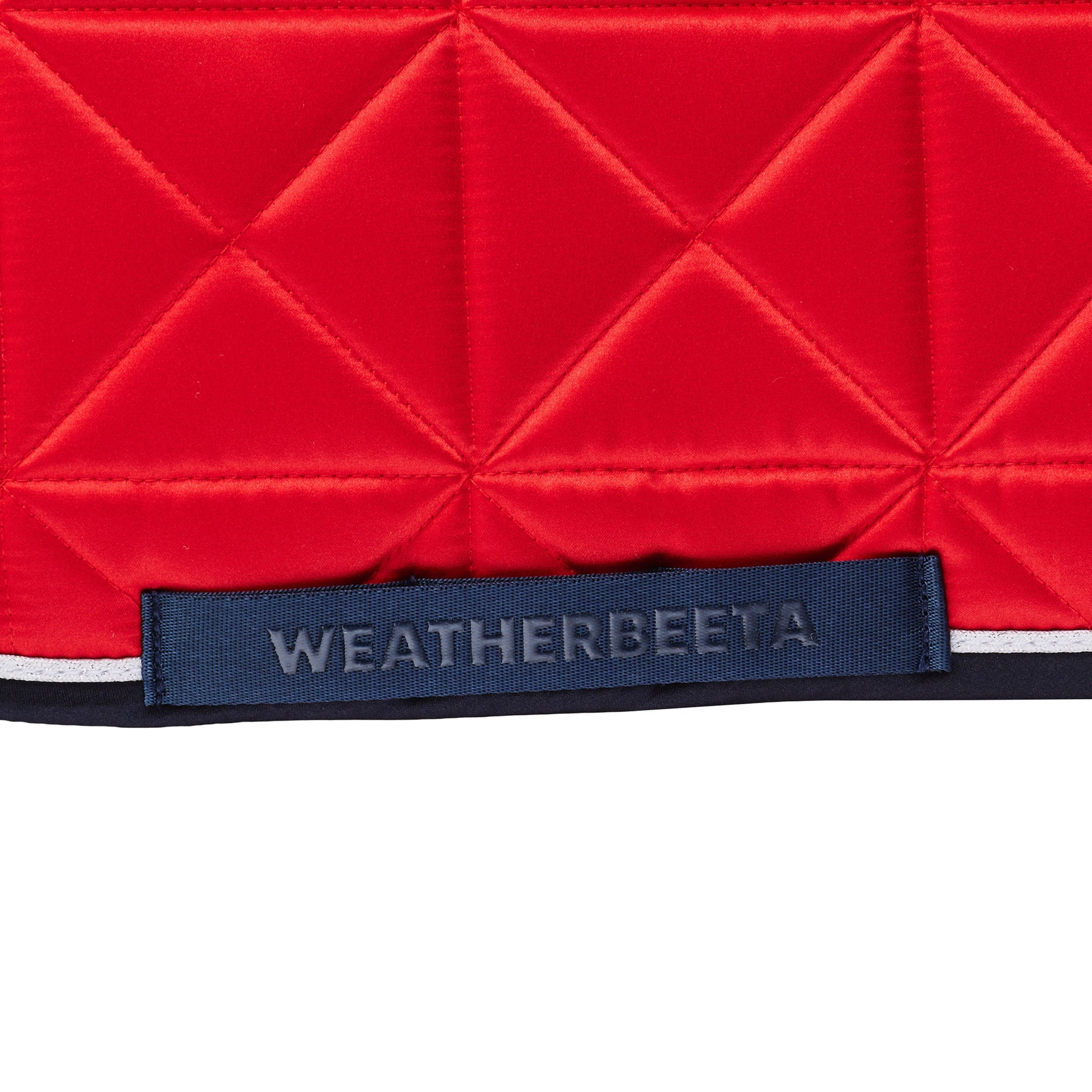 Red - girth strap keeper detail