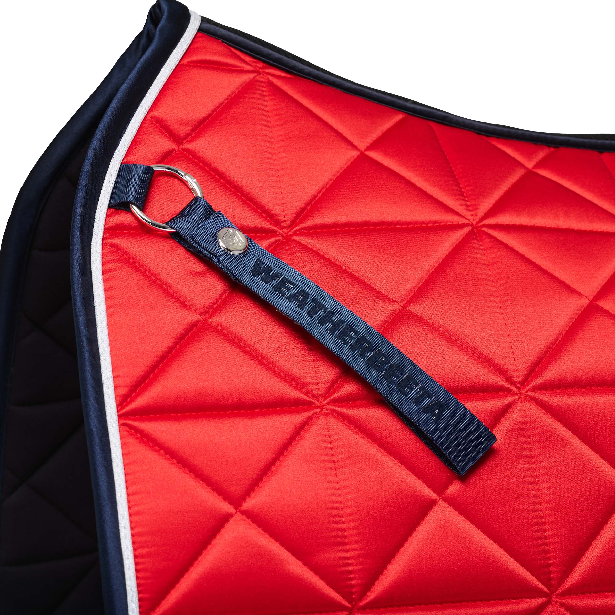 Red - girth strap detail