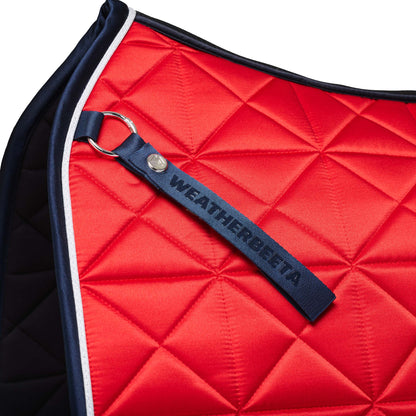 Red - girth strap detail