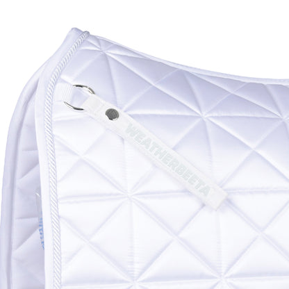 White - girth strap detail