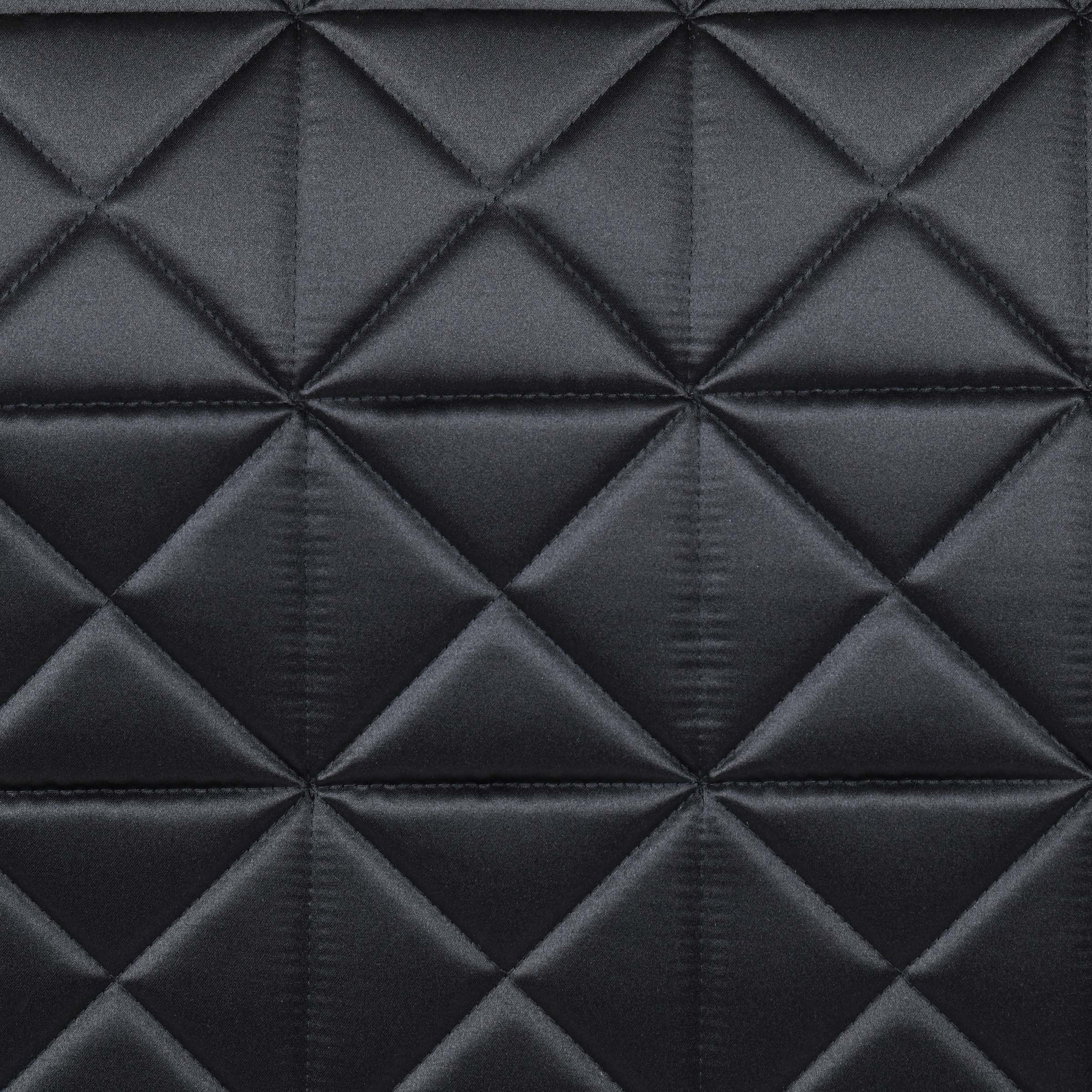 Black - satin fabric detail