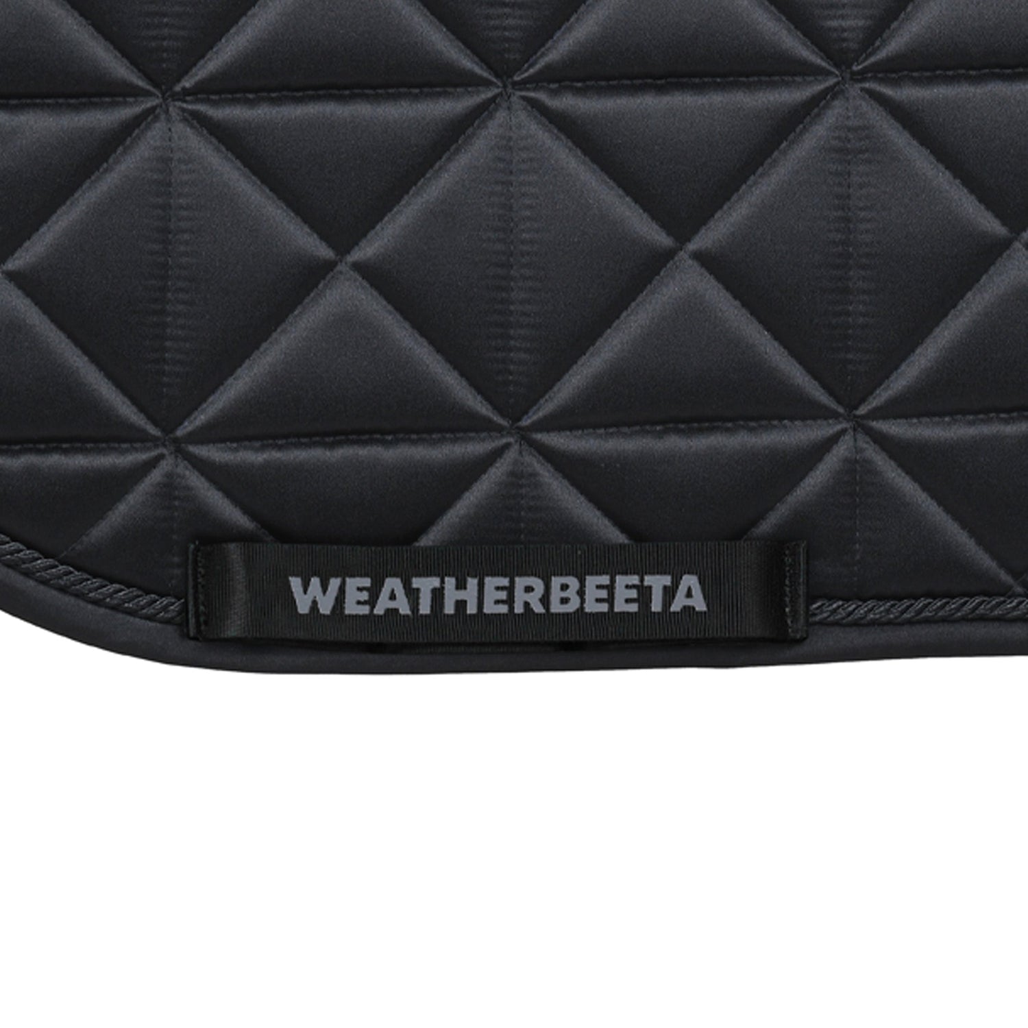 Black - girth strap keeper detail