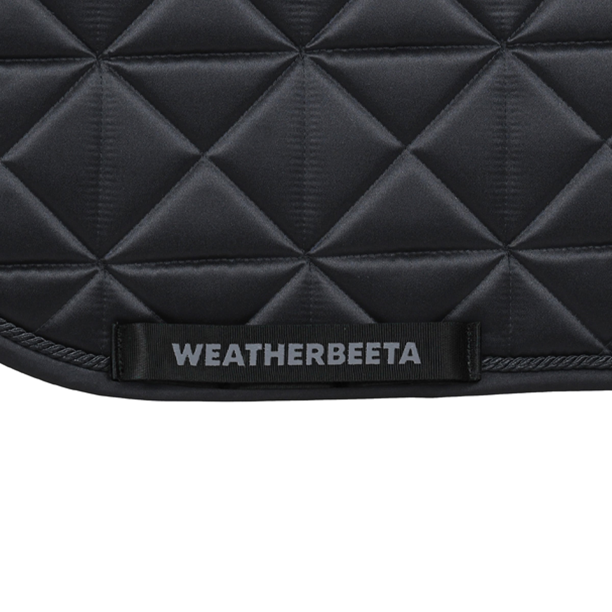 Black - girth strap keeper detail