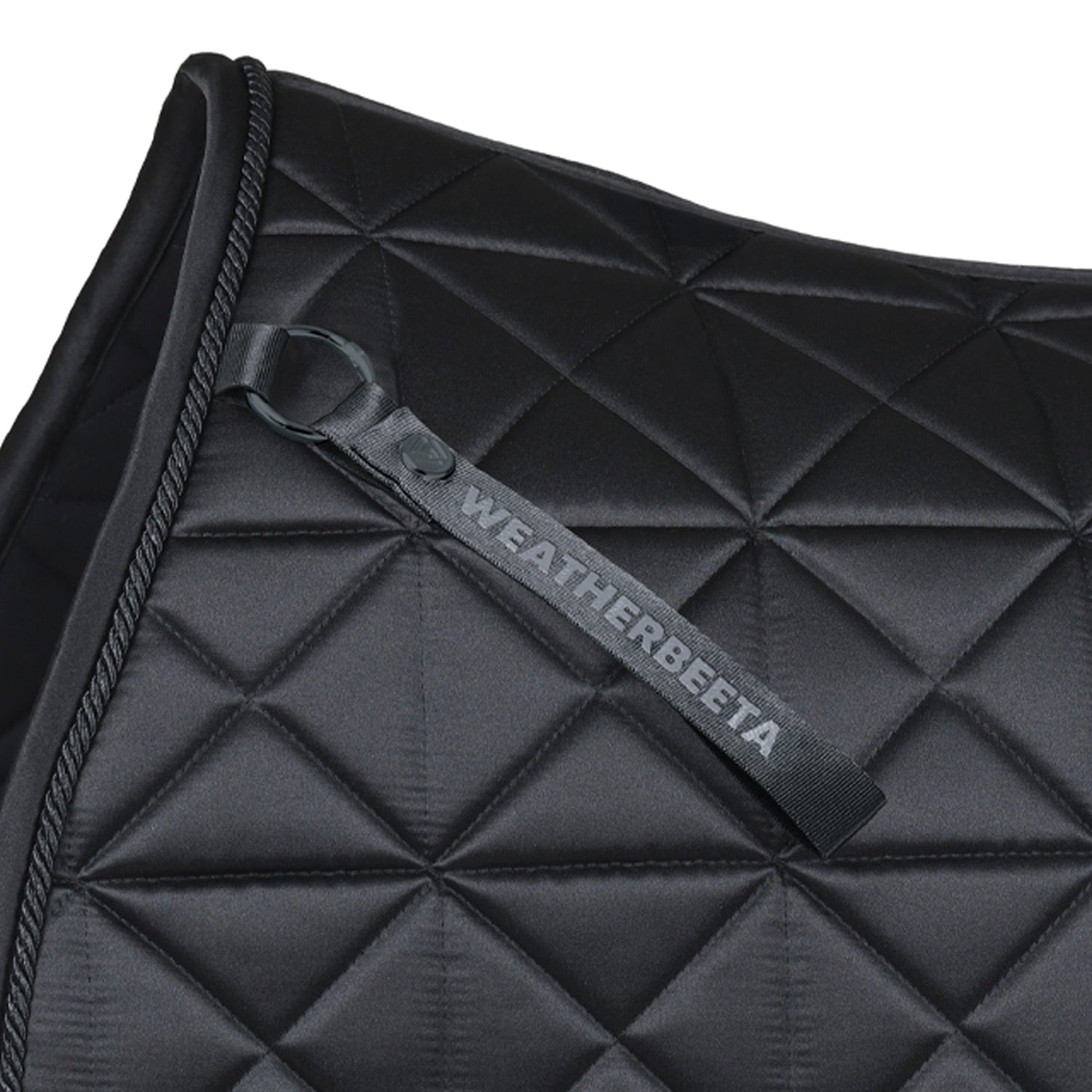 Black - girth strap detail