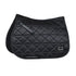 Weatherbeeta Satin Pro Air-Tec Euro Jump Shaped Saddle Pad in Black
