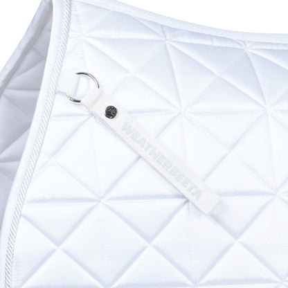 White - girth strap detail