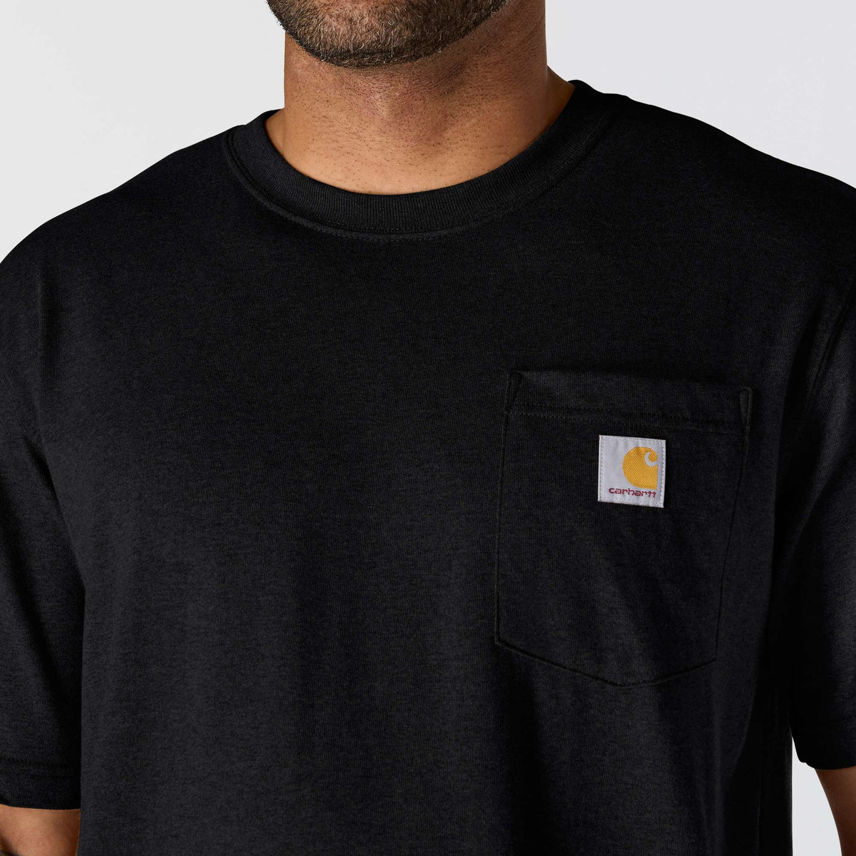 Carhartt Dearborn Relaxed Fit Heavyweight K87 Pocket T-Shirt - Black